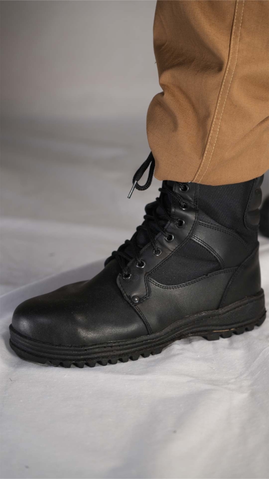 Botas negras para Policía y Seguridad Privada
